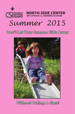 Complete Summer 2015 North Side Brochure - CSI Off