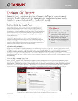 Tanium IOC Detect