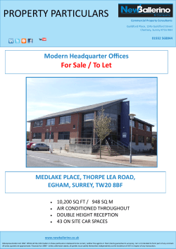 EGHAM Medlake Place - The Office Agents Society