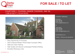 FOR SALE / TO LET - The Office Agents Society
