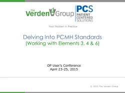 Delving Into PCMH Standards