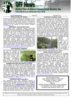 March 2015 - Oatley Flora and Fauna Society