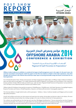 Offshore Arabia 2014 Post Show Report