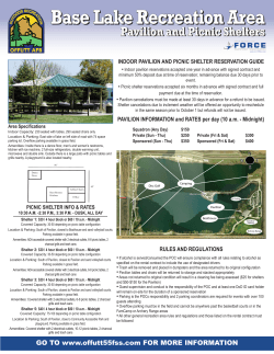 Base Lake Information Sheet With Prices