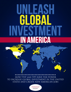 Unleash global investment in America