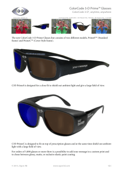 ColorCode 3-D Primeâ¢ Glasses