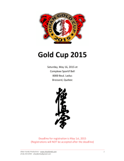 Gold Cup 2015 - Ohan Family Martial Arts Organization