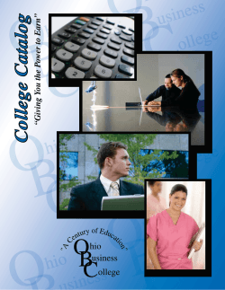 Columbus Catalog - Ohio Business College