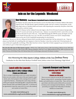 Join us for the Legends Weekend