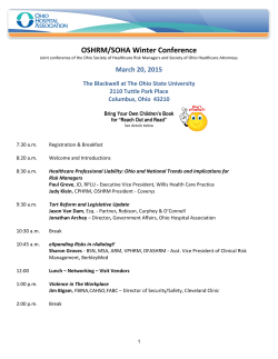 OSHRM/SOHA Winter Conference