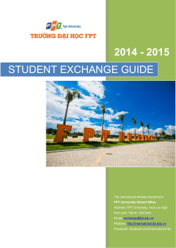 STUDENT EXCHANGE GUIDE