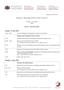 Plenary Meeting of the LIII COSAC