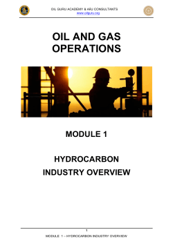 Module 1 - Hydrocarbon Industry Overview