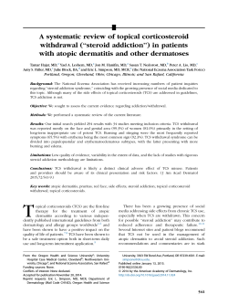 A systematic review of topical corticosteroid withdrawal (``steroid