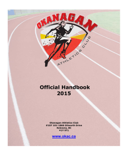 Official Handbook 2015 - Okanagan Athletics Club
