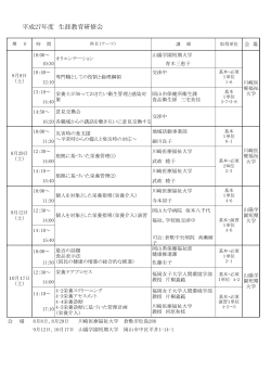 å¹³æ27å¹´åº¦ çæ¶¯æè²ç ä¿®ä¼