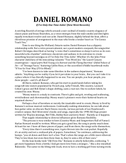 DANIEL ROMANO - Oktober Promotion