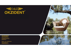 Okzident Design GartenmÃ¶bel 2015 Katalog.