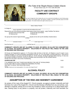 Community Groups - Our Lady of the Angels Roman Catholic