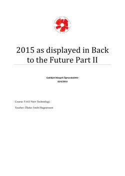 2015 as displayed in Back to the Future Part II
