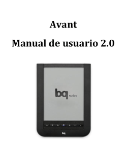 Avant Manual de usuario 2.0