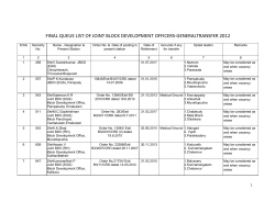 General Transfer JBDO queue list