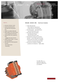 BSAK 3000 DS - Active brake