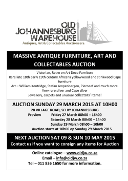 massive antique furniture, art and collectables auction