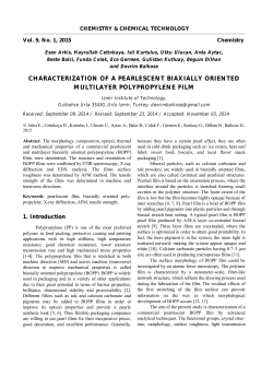 characterization of a pearlescent biaxially oriented