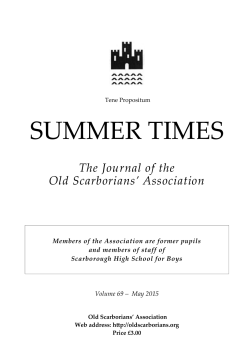 Summer Times, May 2015