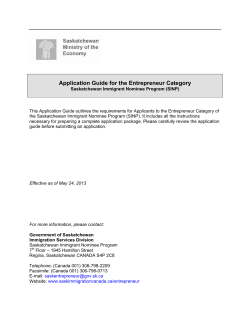 Application Guide for the Entrepreneur Category