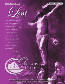The Season of - Our Lady of the Gulf Catholic Church