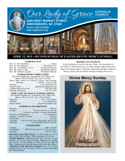 April 12, 2015 - Our Lady of Grace Church