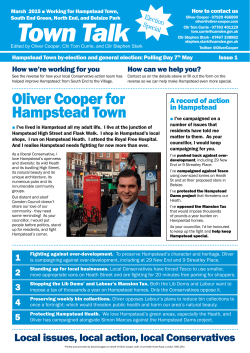 Town Talk - Oliver Cooper