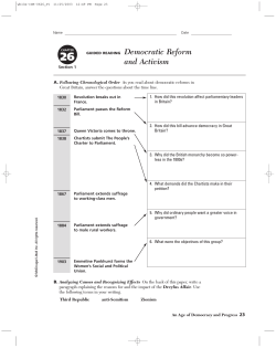 GUIDED READING Democratic Reform and Activism
