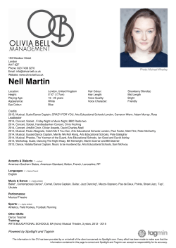 Nell Martin - Olivia Bell