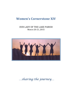 the 2015 Women`s Cornerstone Brochure here.