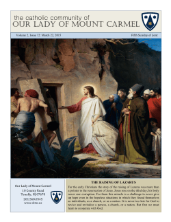 bulletin 3.22.2015 - Our Lady of Mount Carmel Church