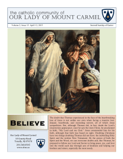 bulletin 4.12.2015 - Our Lady of Mount Carmel Church