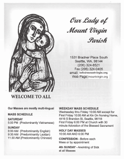 5/17/2015 - Our Lady of Mount Virgin Parish