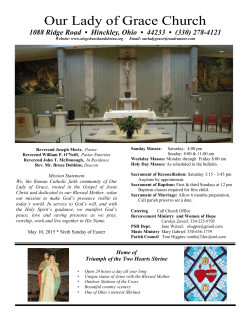 May 10, 2015 - Our Lady of Grace Church & Shrine