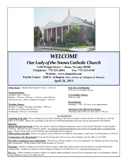 April 26, 2015 - Our Lady of Snows Parish