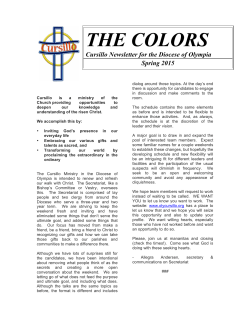 to PDF - The Cursillo Ministry in the Diocese of Olympia