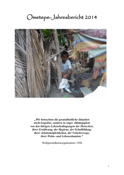 Jahresbericht 2014 aus dem Ometepe