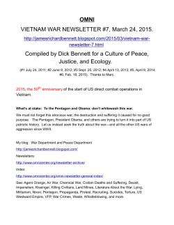march 24 2015, vietnam war newsletter #7