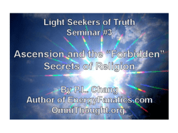 Ascension and the &acirc;Forbidden&acirc; Secrets of Religion