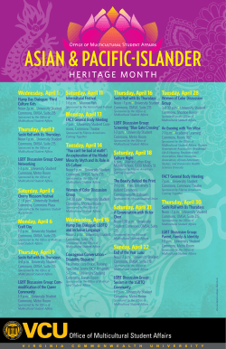 HERITAGE MONTH - Office of Multicultural Student Affairs