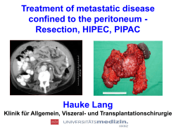 Treatment of metastatic disease confined to the