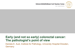 Early (and not so early) colorectal cancer: The pathologist`s point of