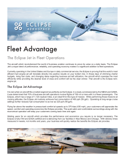 Eclipse Jet in Fleet Operations